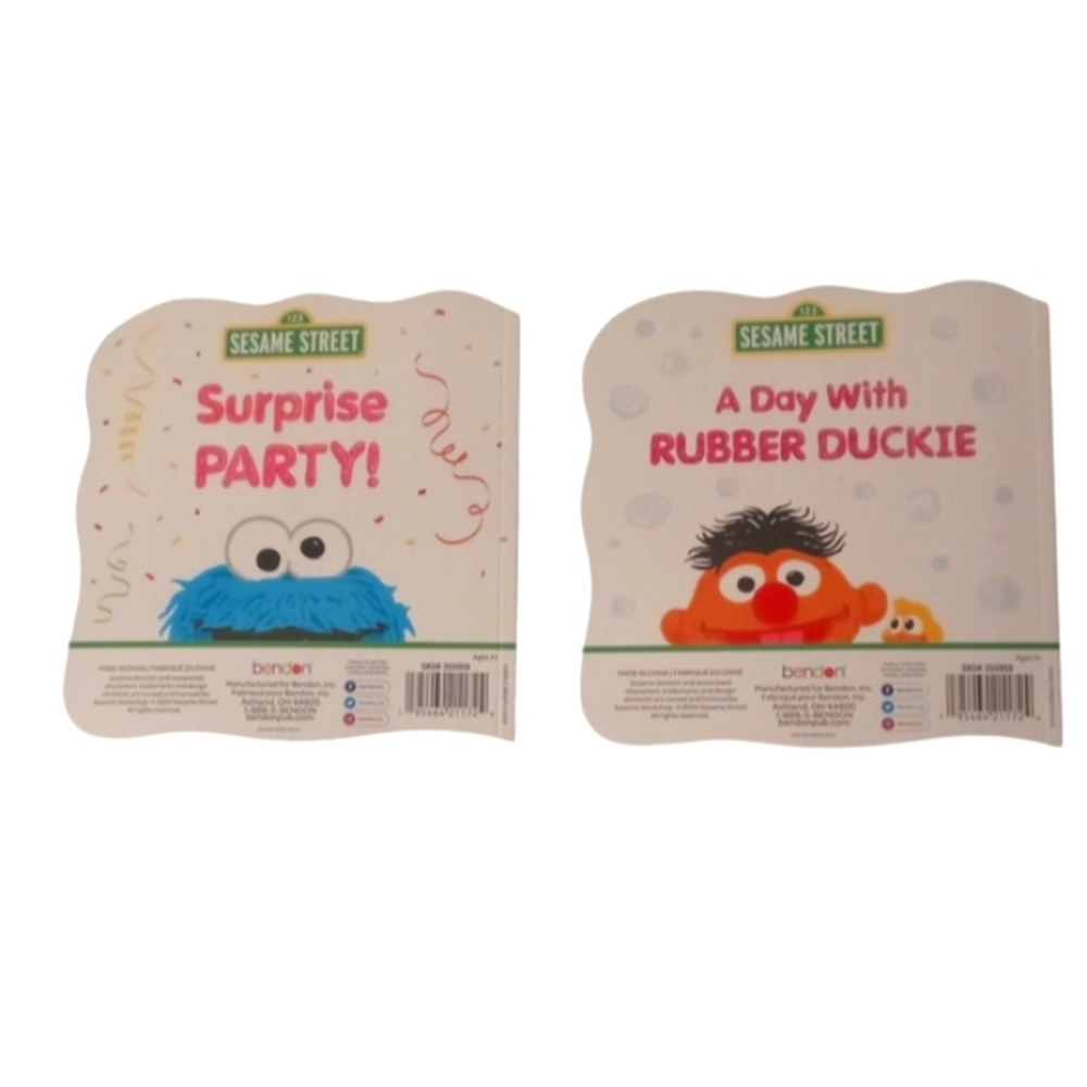 NWT 4 Sesame Street Board Books and 2 Ty Beanie Balls Plush Toys Bundle - Picture 4 of 16